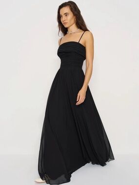 REFORMATION Cecilie Dress in Black 6